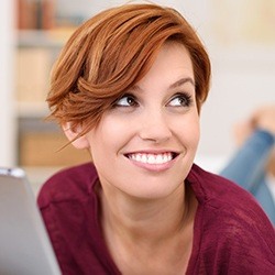 Woman with healthy smile